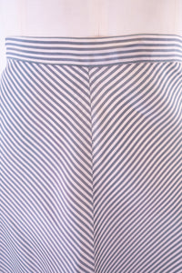 Vintage 1940s Rayon Stripe Midi Skirt