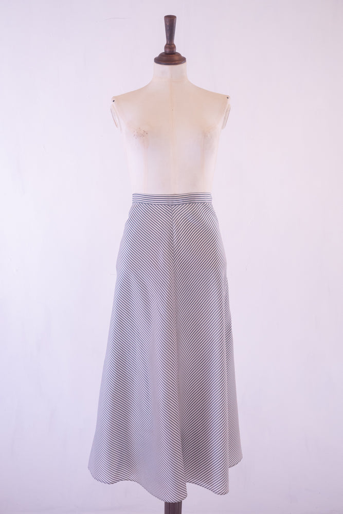 vintage 1930s chevron stripe skirt