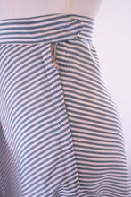 Vintage 1940s Rayon Stripe Midi Skirt