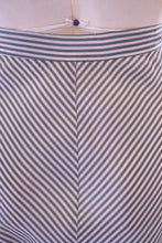Vintage 1940s Rayon Stripe Midi Skirt