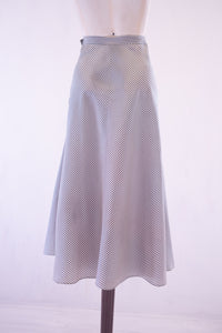 Vintage 1940s Rayon Stripe Midi Skirt