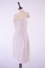 Vintage 1960s Pearl Sequin Cocktail Dress