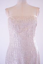 Vintage 1960s Pearl Sequin Cocktail Dress