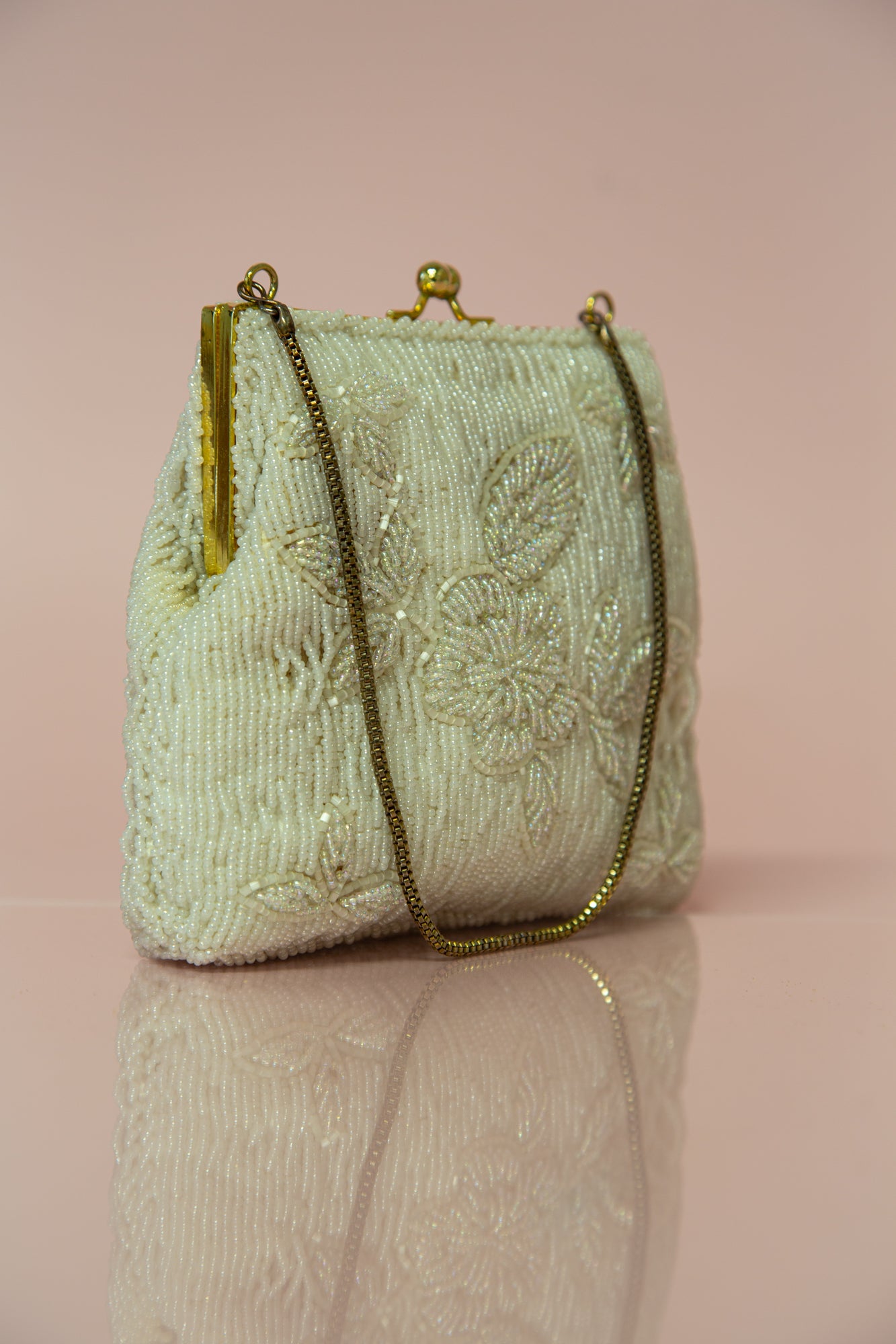 【オープニング大セール】 Vintage 1950s ALEXANDRAKING – Bag Beaded Iridescent バッグ