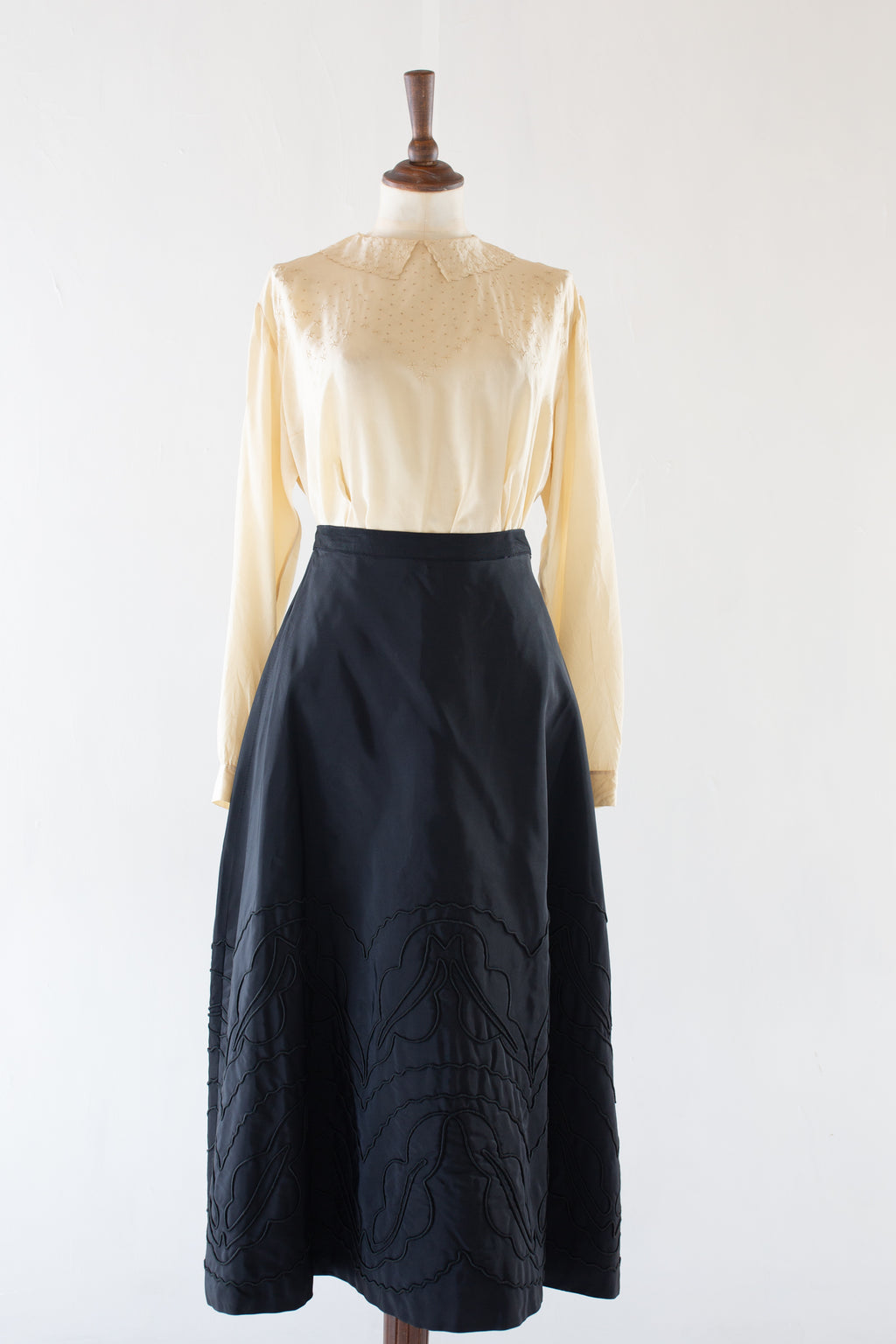 Vintage 1920s Cream Silk Blouse