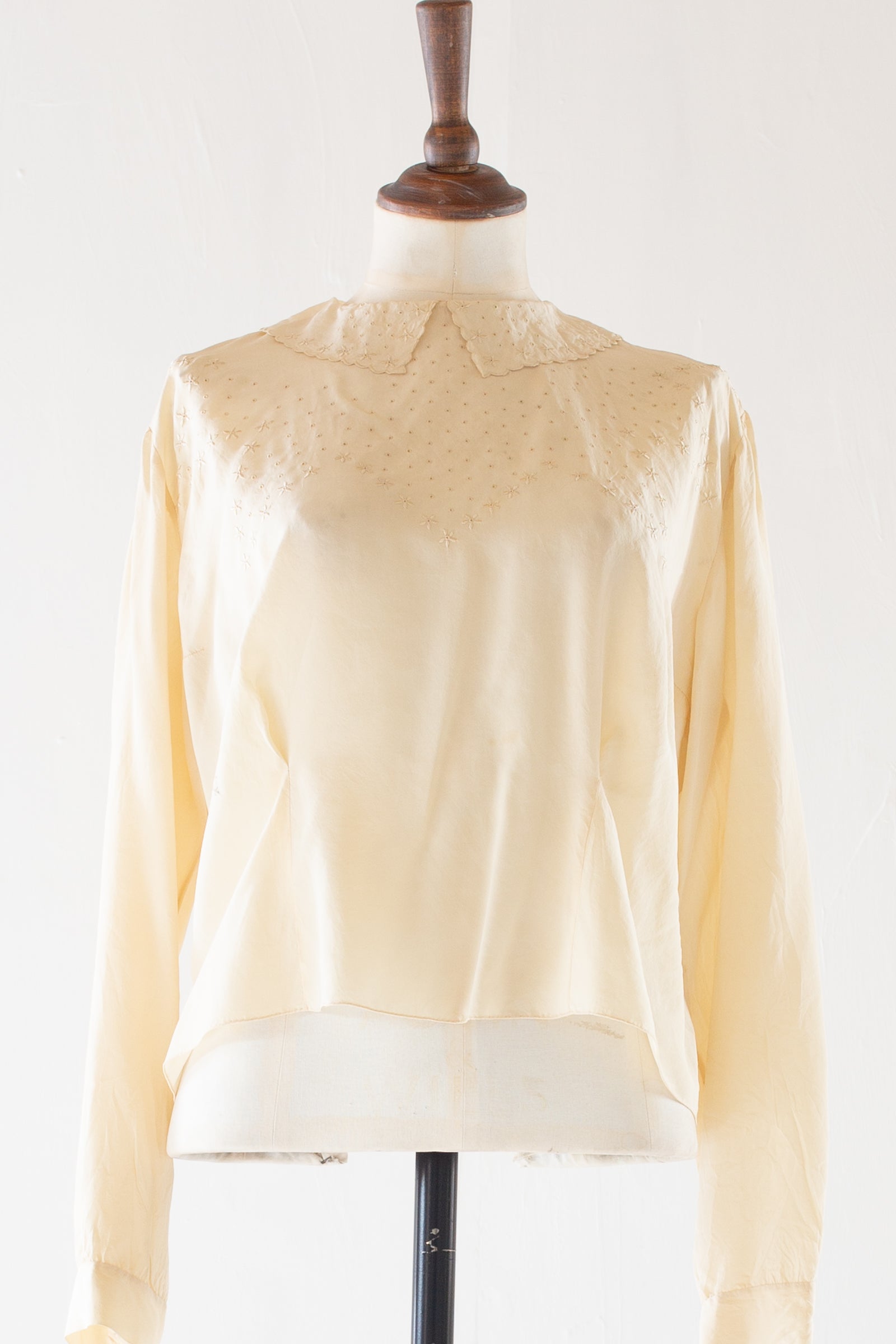Vintage 1920s Cream Silk Blouse