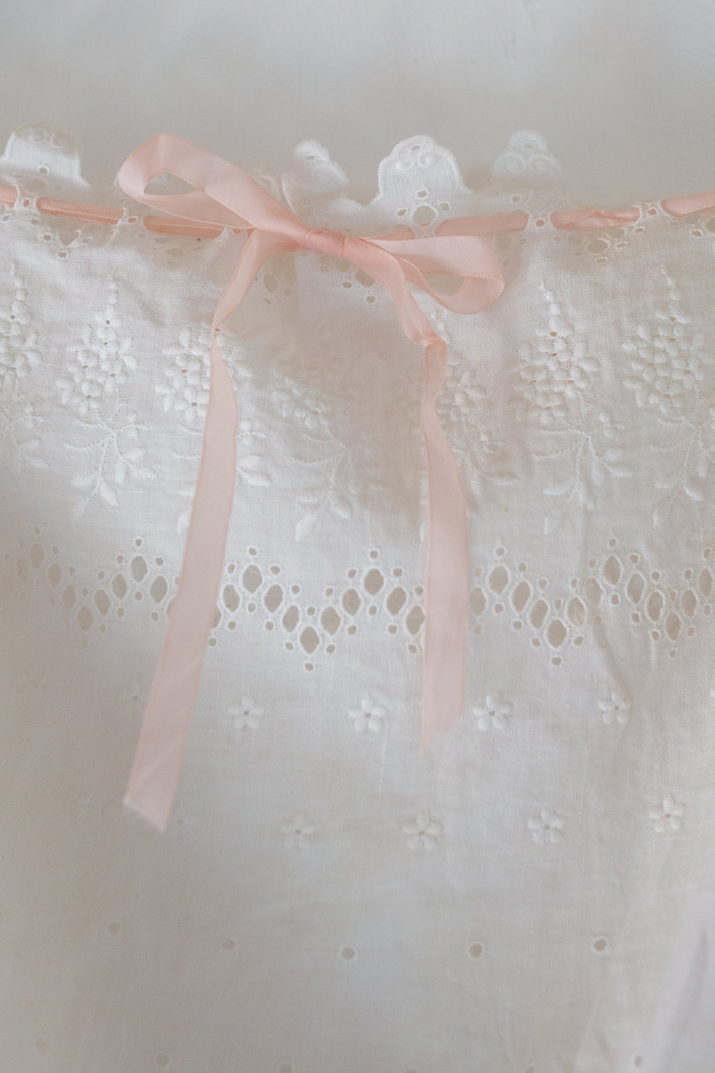 Antique Vintage White Embroidered Camisole Top
