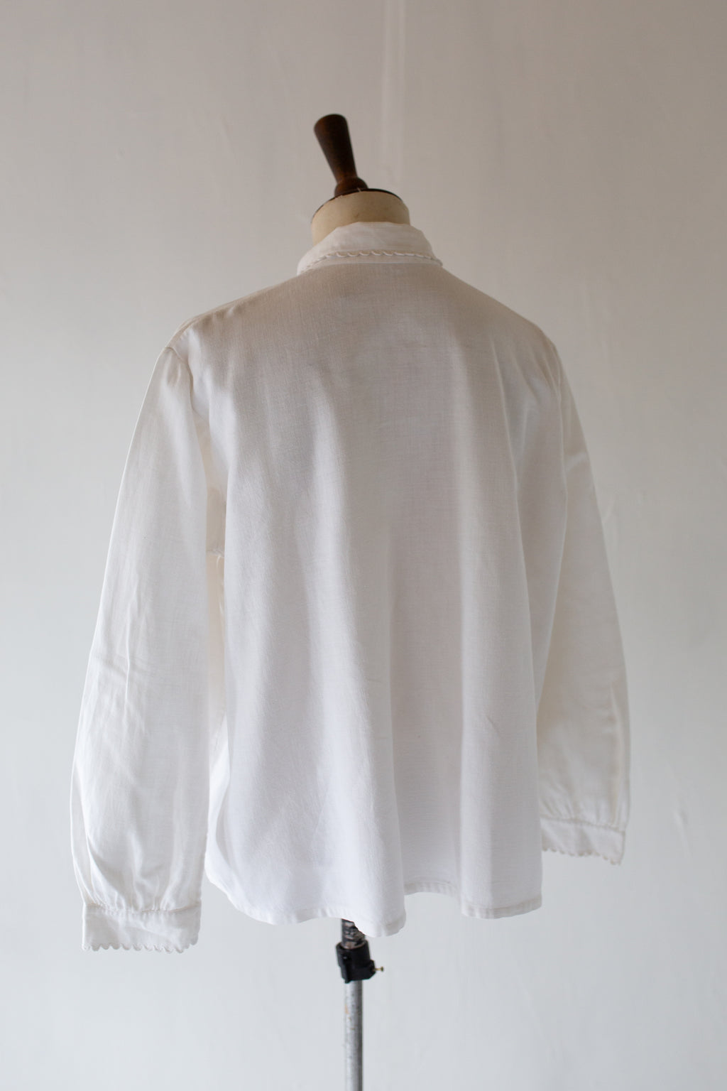 Vintage 1920s Antique White French Shirt