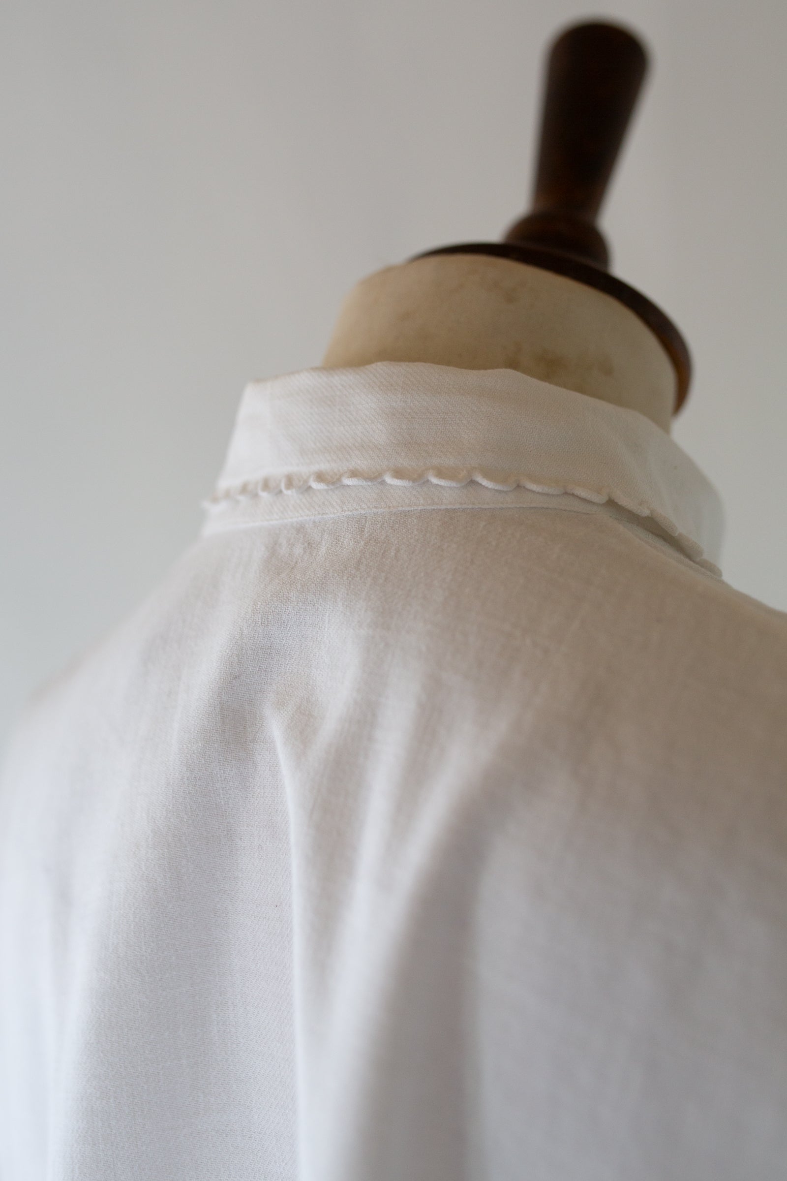 Vintage 1920s Antique White French Shirt