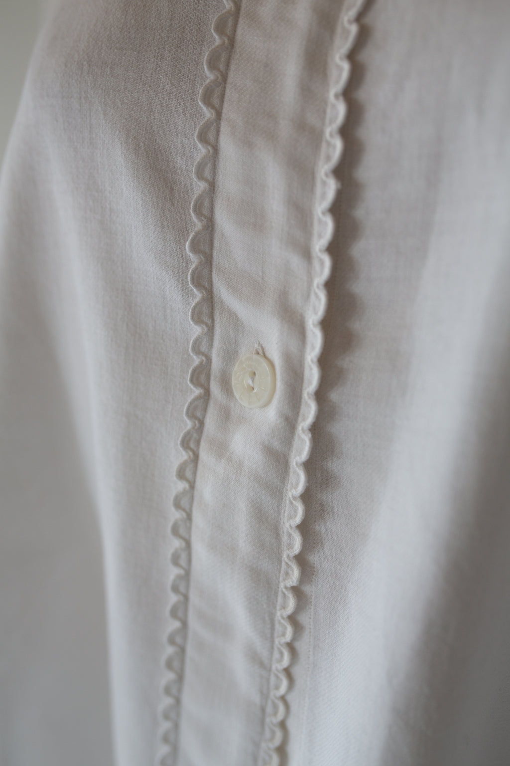 Vintage 1920s Antique White French Shirt