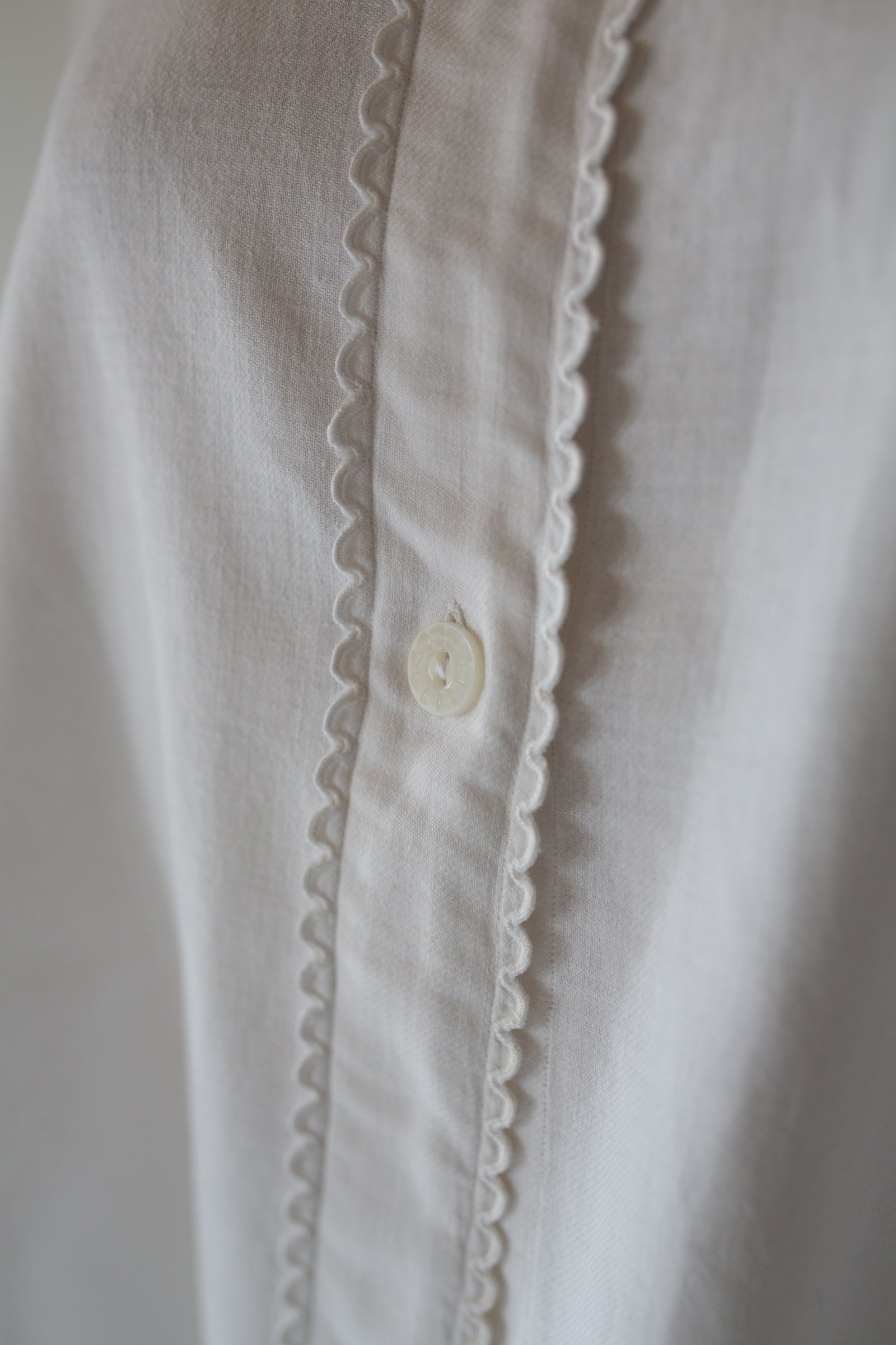 Vintage 1920s Antique White French Shirt