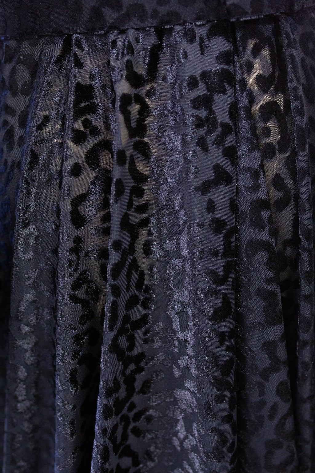 Vanya - Black Velvet Devore Gown