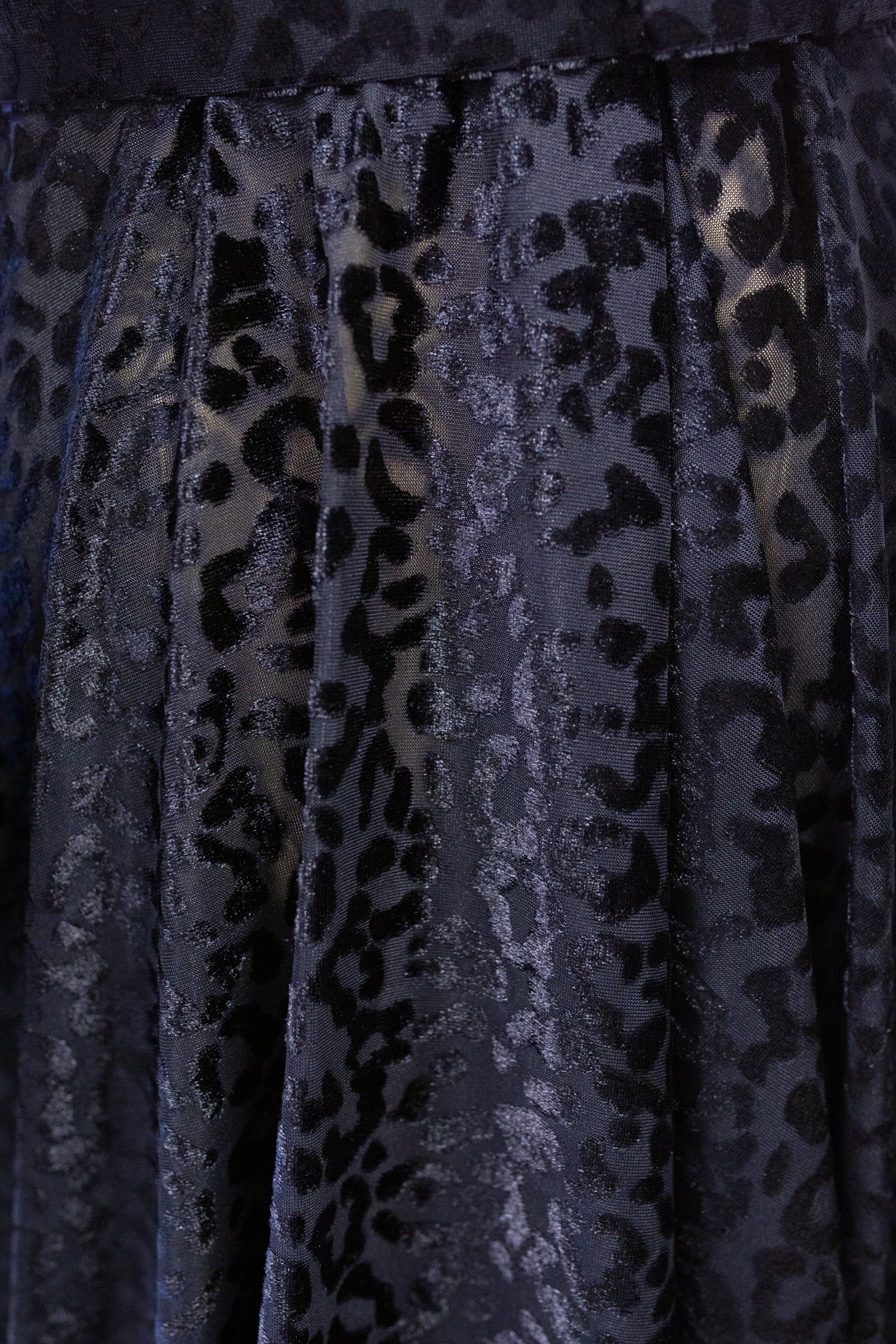 Vanya - Black Velvet Devore Gown
