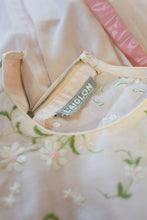 Vintage 1950s Pink Embroidered Dress