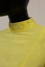 Vintage 1960s Yellow Maxi Dress and Coat Set