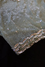 Vintage 1960s Eau de Nil Beaded Top