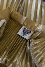 Vintage 1980s Gold Pleated Skirt