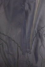 Vintage 1950s Black Taffeta Embroidered skirt