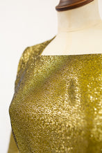Vintage 1950s Gold Lamé Mini Dress / Top