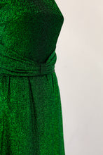 Vintage 1960s Green Metallic Dress