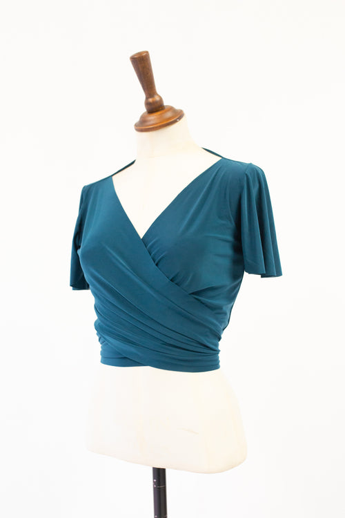 green short sleeve ballet cardigan alexandra king