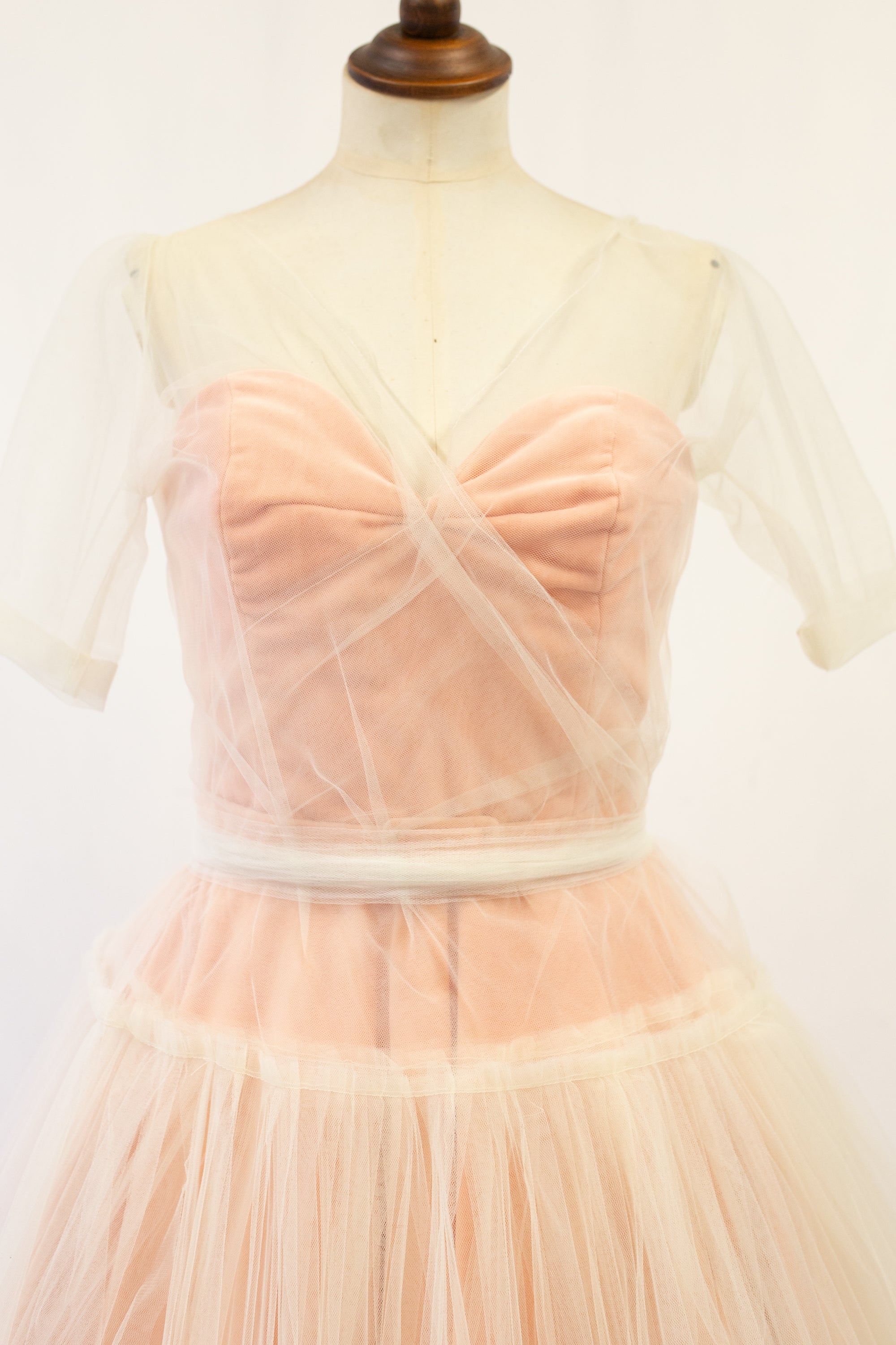 Alicia Ivory Tulle Dress Coat