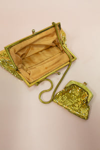 Vintage 1960s Gold Mesh Bag & Purse