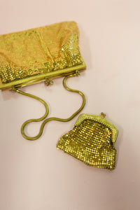 Vintage 1960s Gold Mesh Bag & Purse
