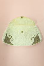 Vintage 1920s Ivory Silver Beaded Purse