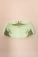 Vintage 1920s Ivory Silver Beaded Purse