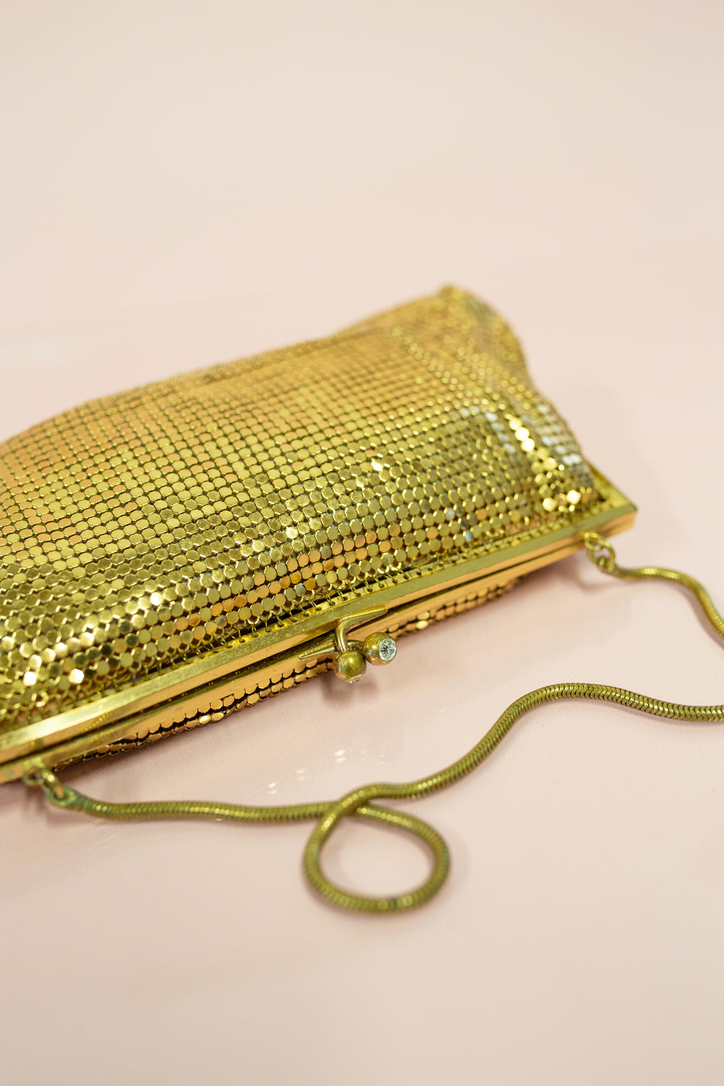 Vintage 1960s Gold Mesh Bag