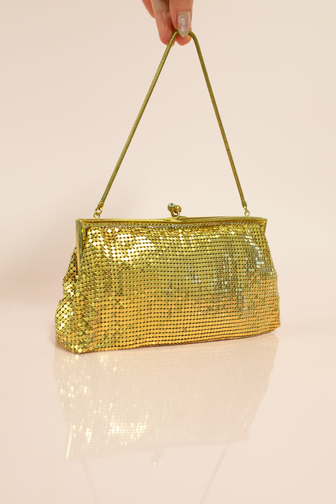 Vintage 1960s Gold Mesh Bag