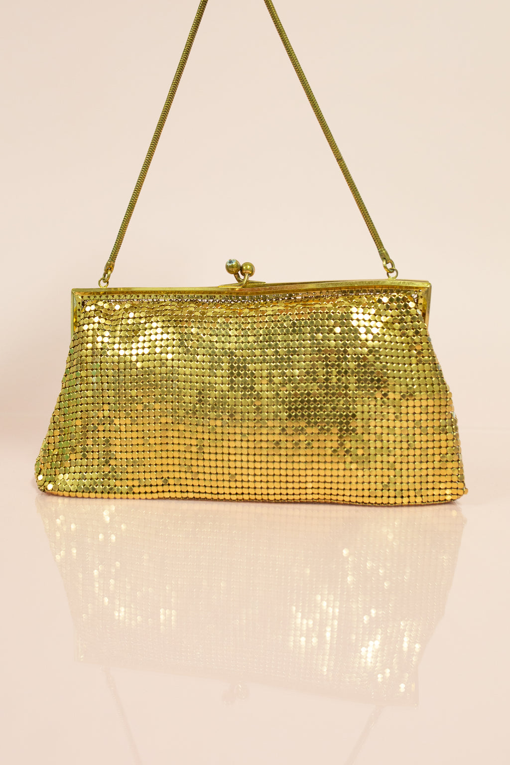 Vintage 1960s Gold Mesh Bag