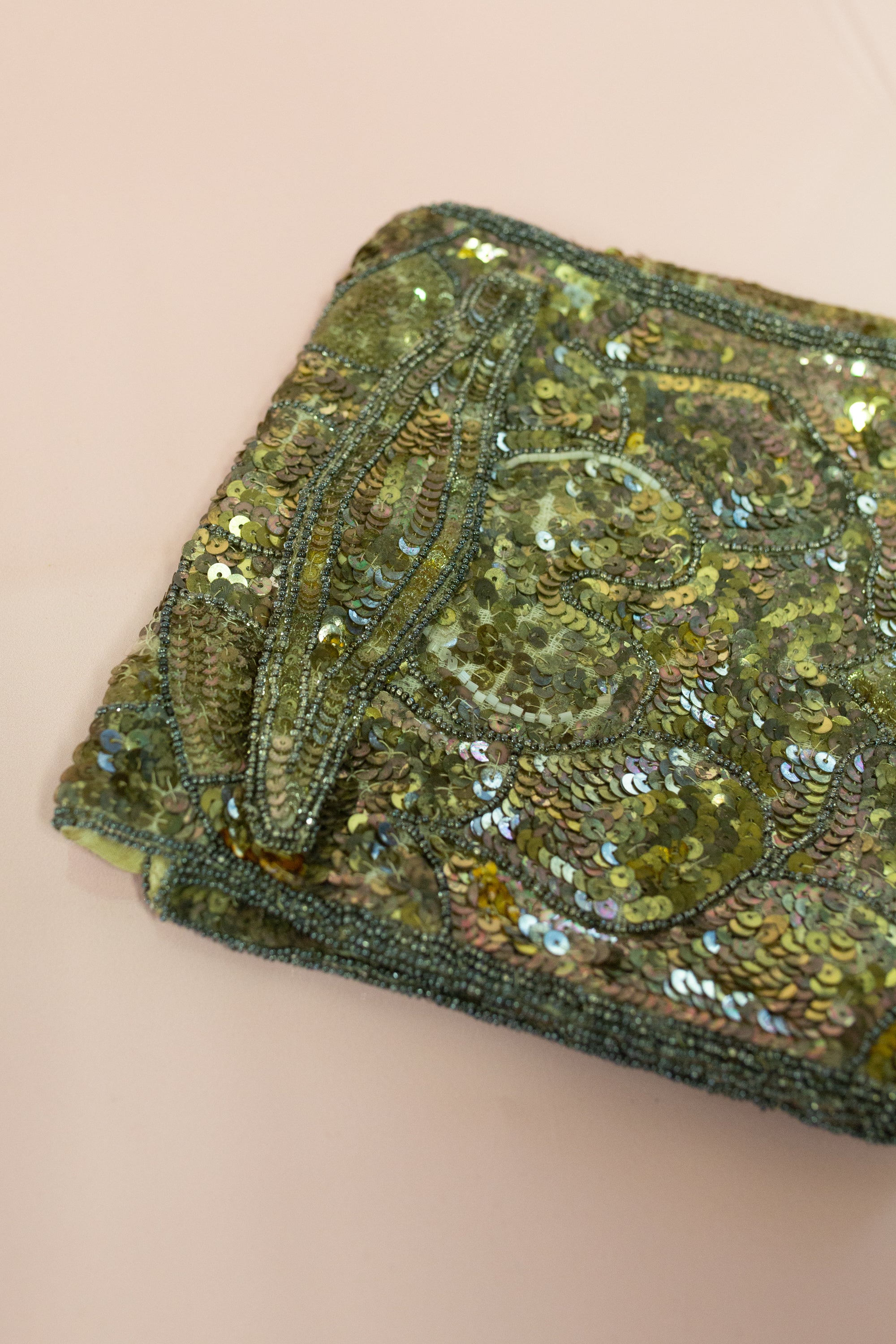 Vintage 1920s Large Beaded Purse