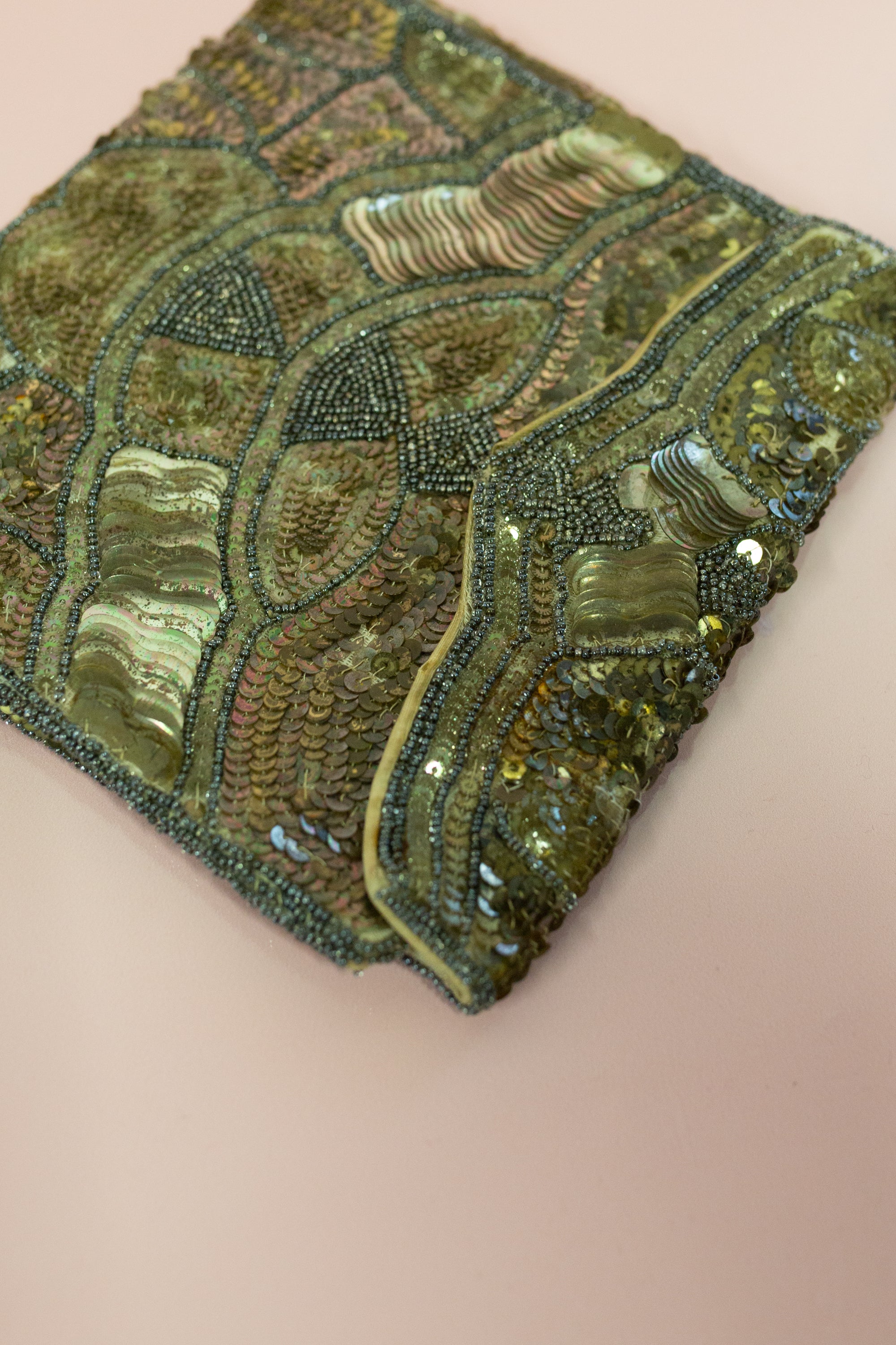 Vintage 1920s Large Beaded Purse