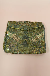 Vintage 1920s Large Beaded Purse