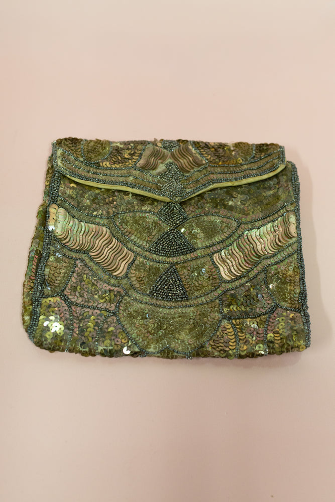 Vintage 1920s Large Beaded Purse