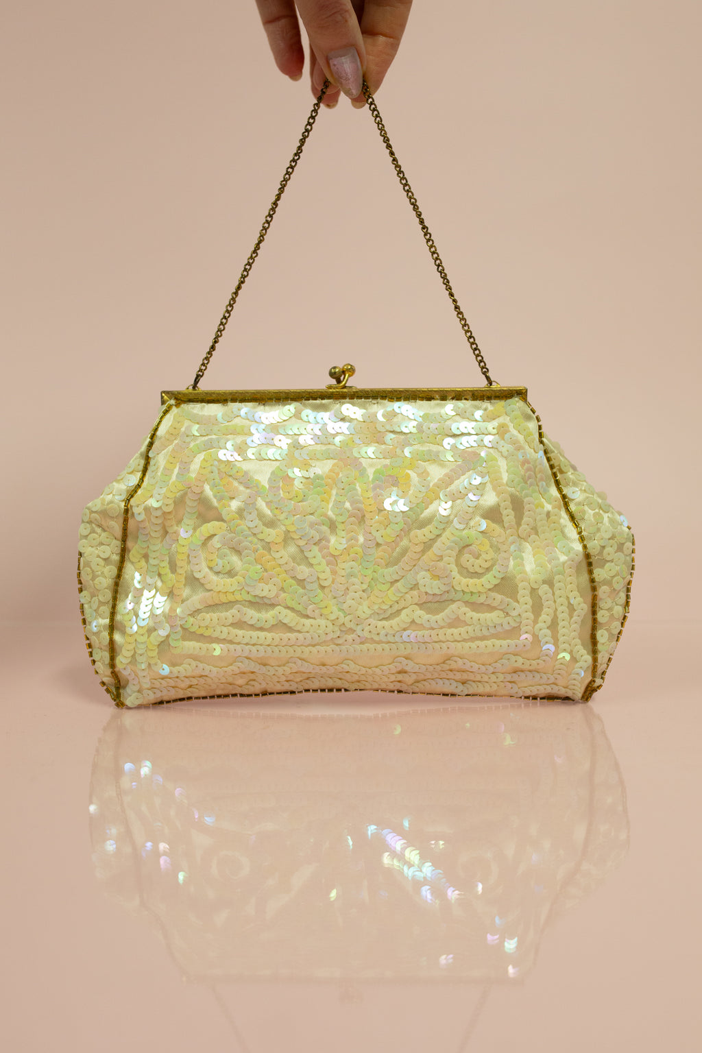 Vintage 1930s French Pearl Sequin Bag