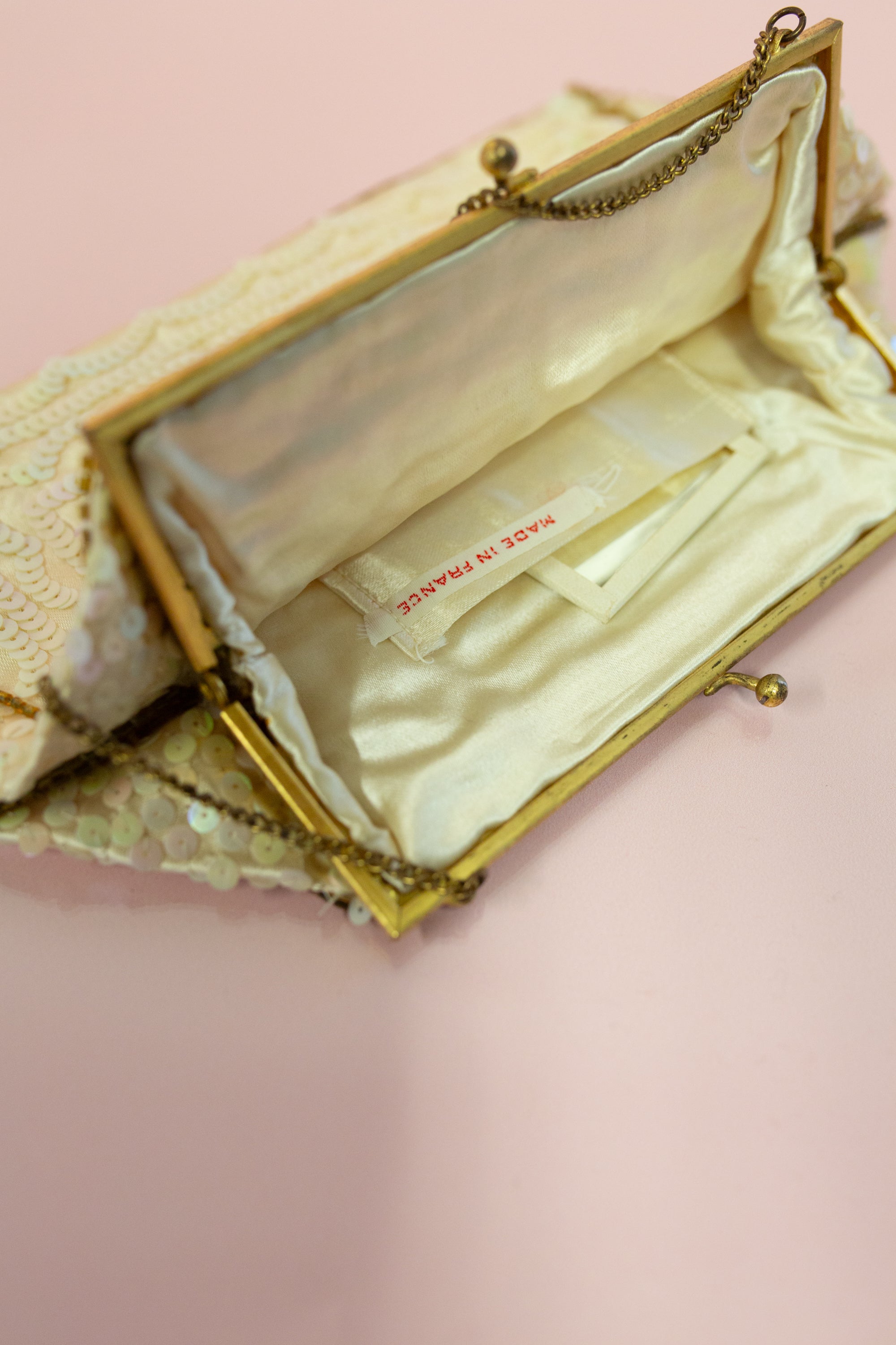 Vintage 1930s French Pearl Sequin Bag