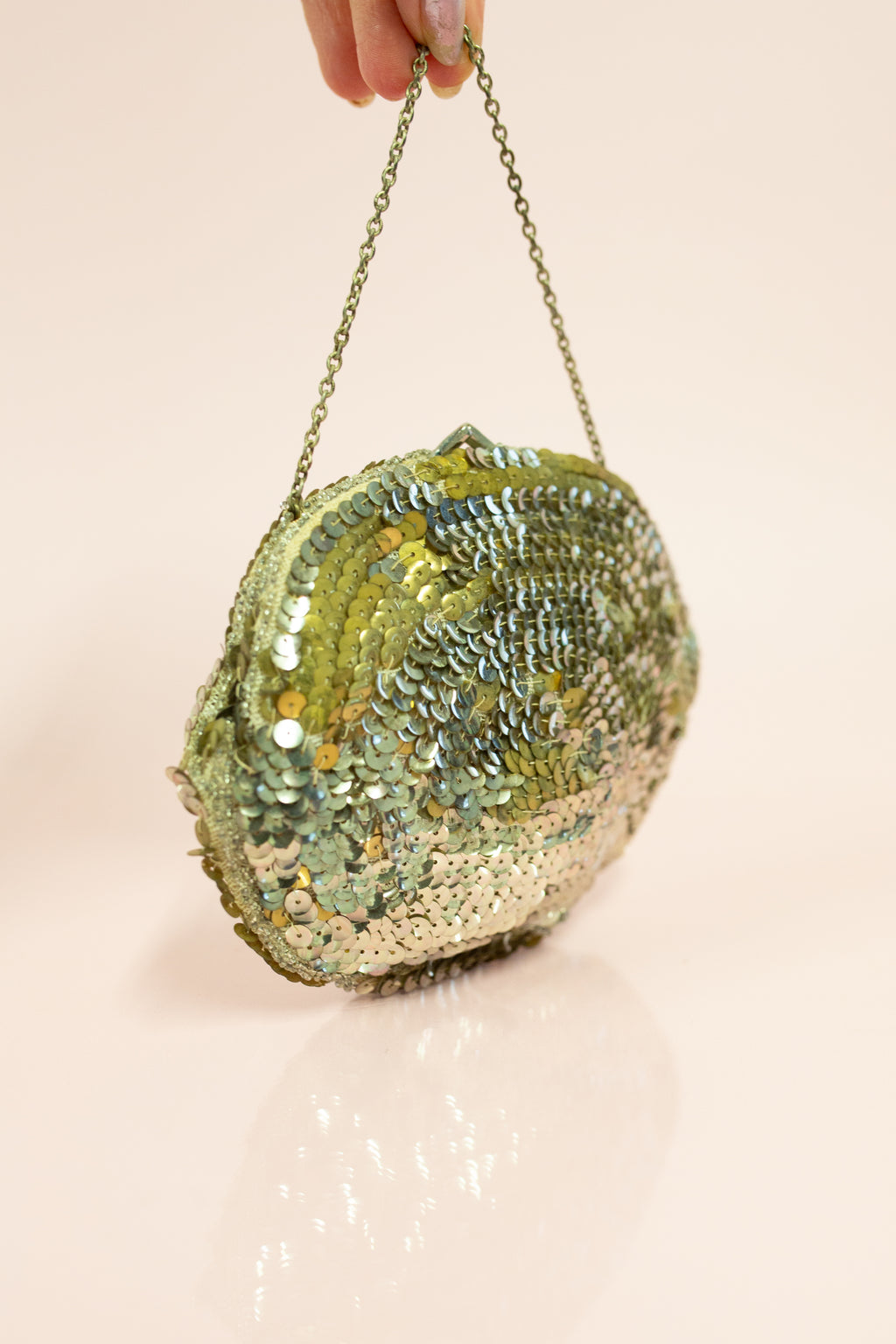 Vintage 1920s Gold Sequin Purse