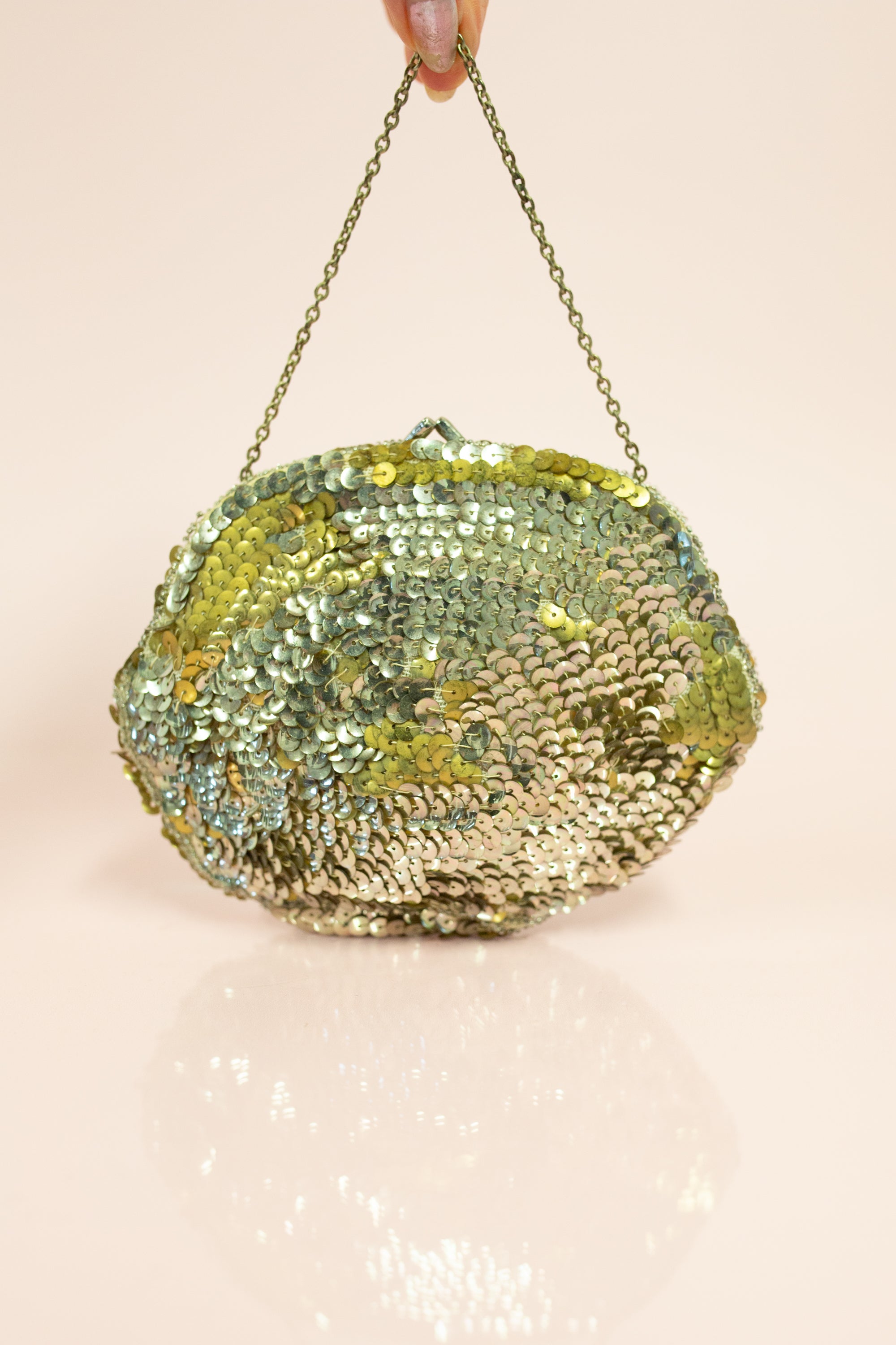 antique 1920s gold sequin bag paillettes