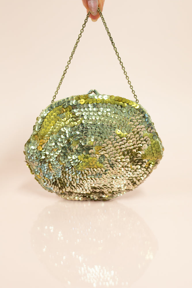 antique 1920s gold sequin bag paillettes