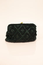 Vintage 1960s Black Beaded Clutch Bag