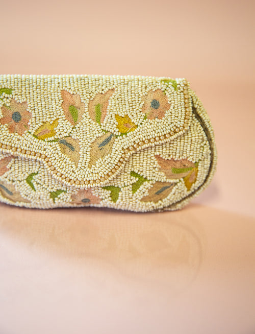 Antique 1920s Beaded and Embroidered Purse