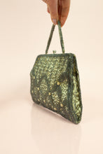 Vintage 1930s Beaded Silver Hand Bag