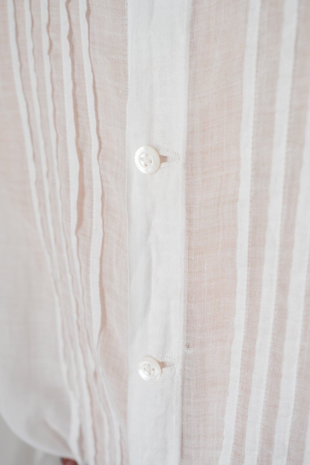 Vintage 1920s Embroidered White Cotton Blouse