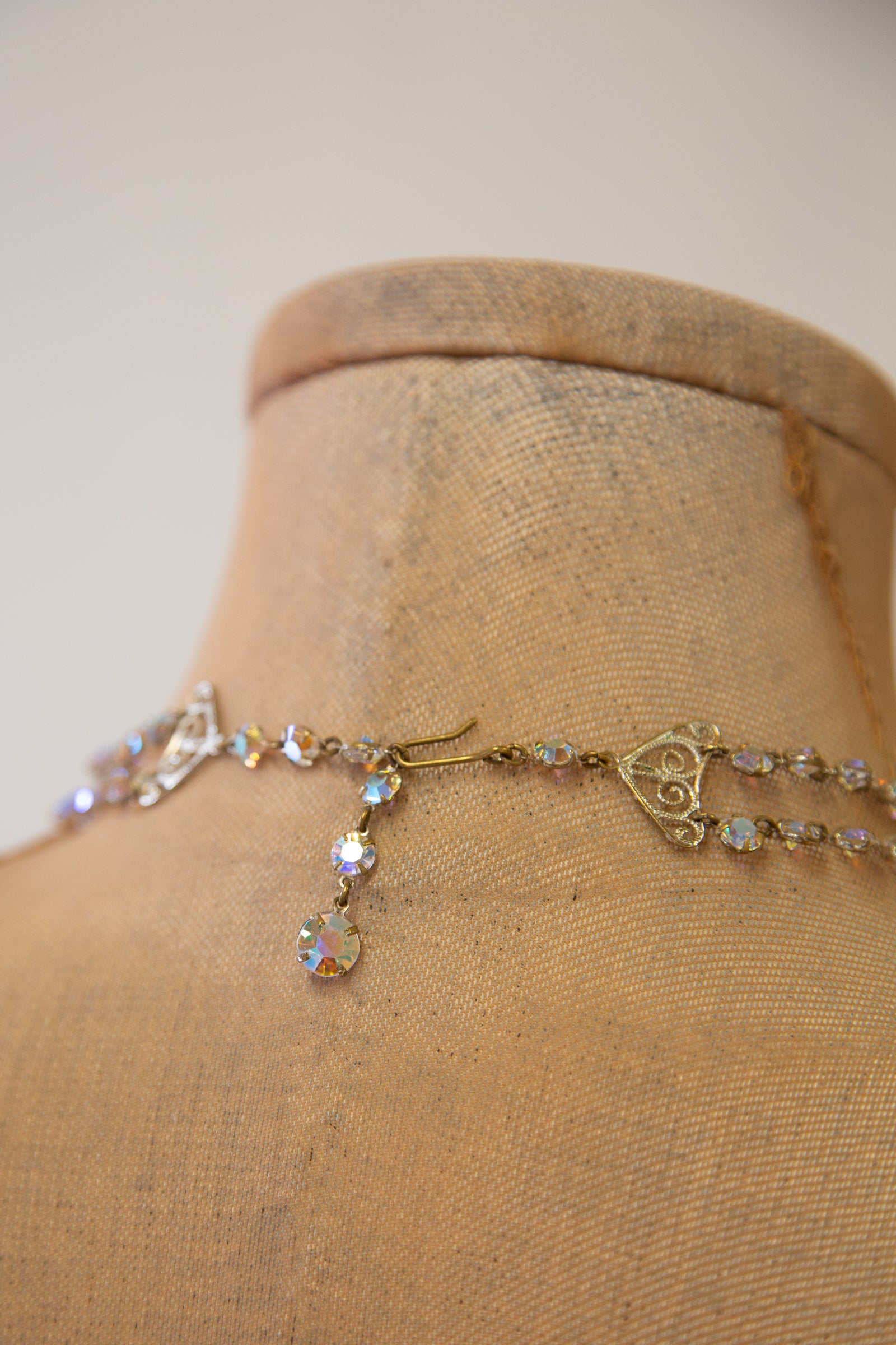 Vintage 1960s Pink Aurora Riviere Necklace