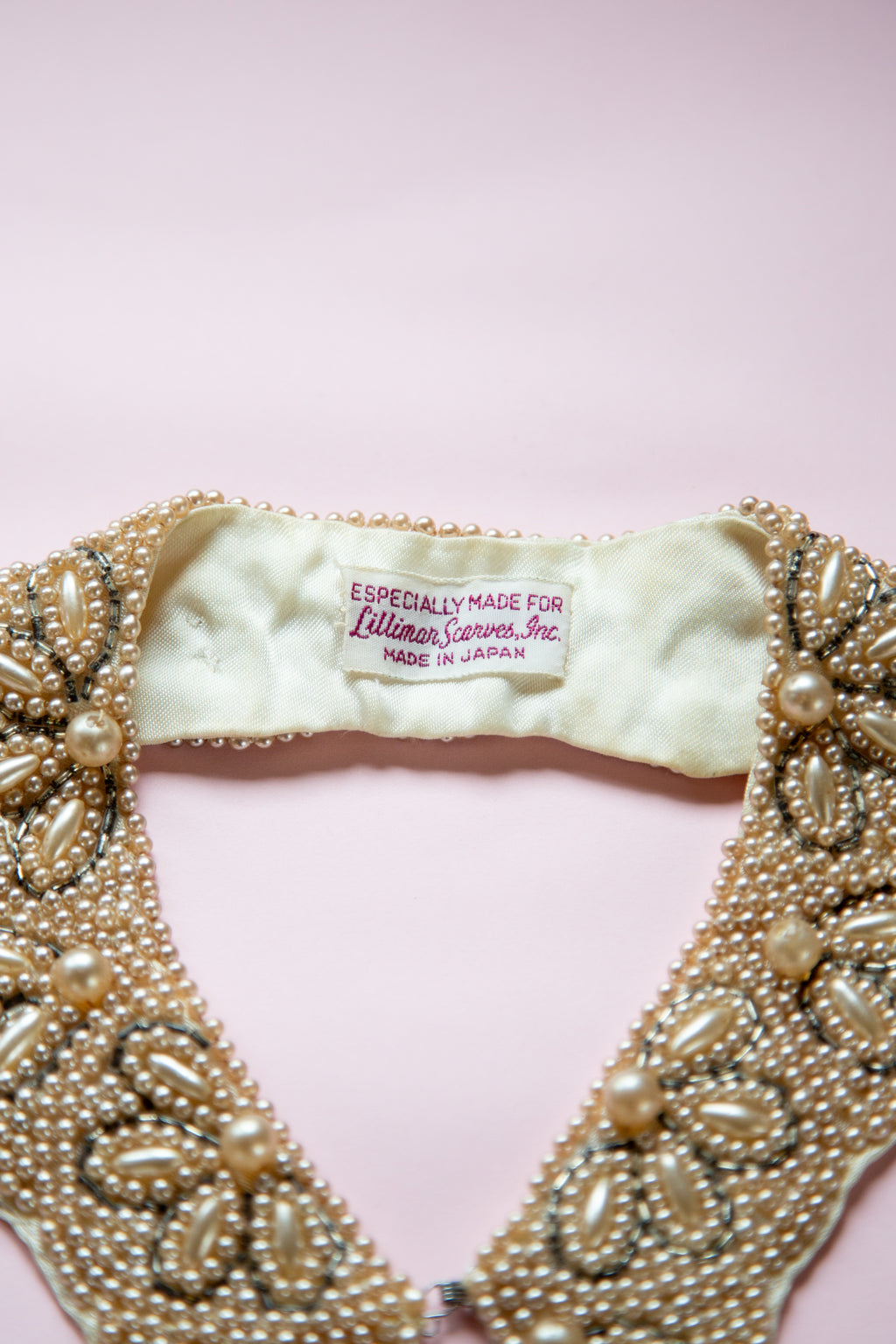Vintage 1950s Pearl Beaded Collar