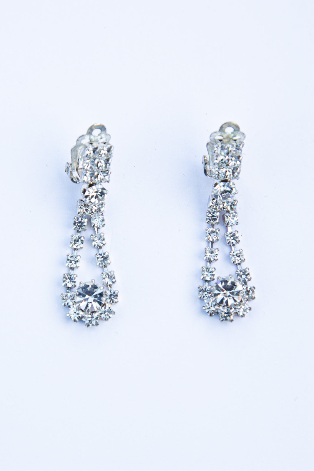 vintage crystal rhinestone bridal earrings alexandra king