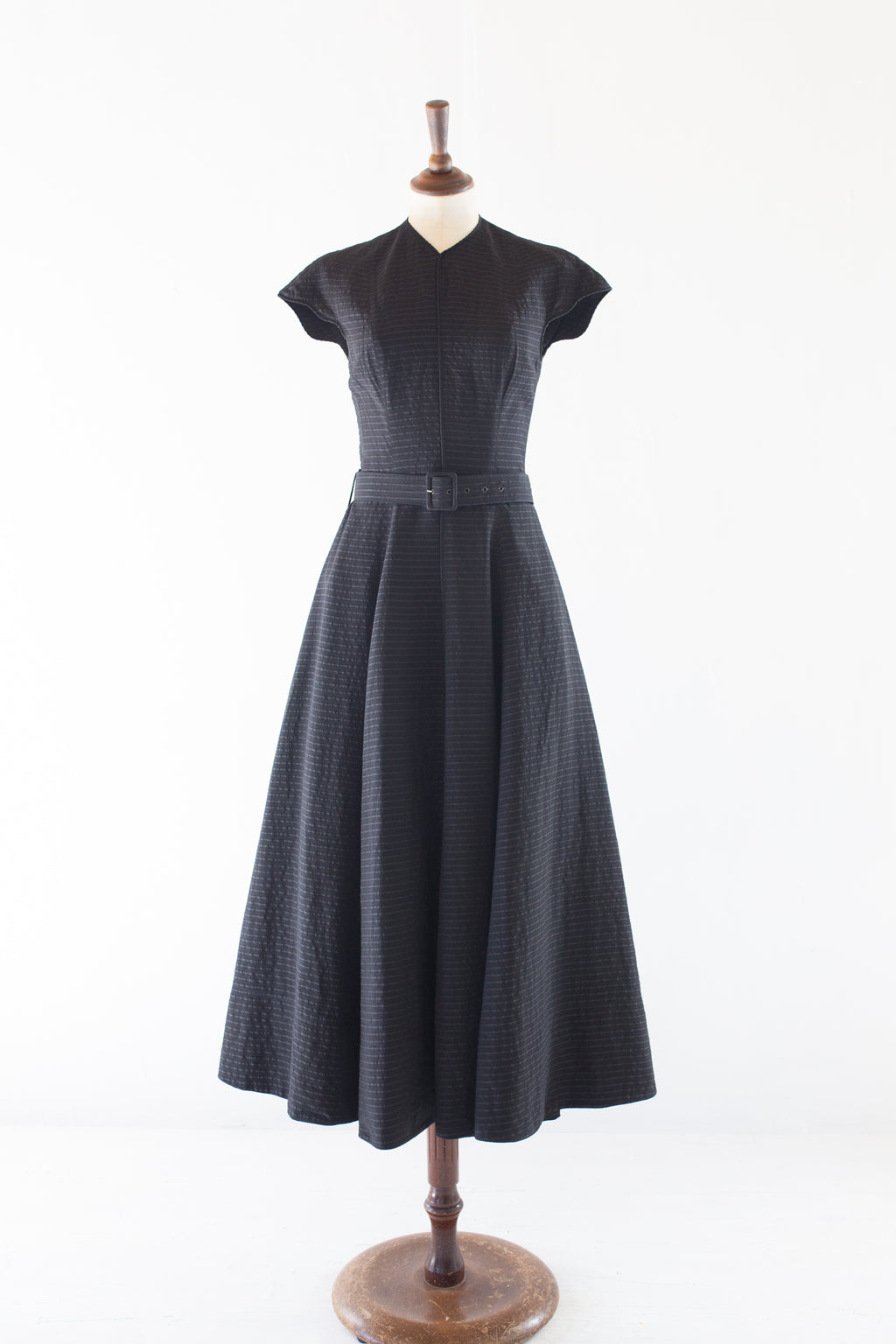 vintage 1980s black workers for freedom midi dress